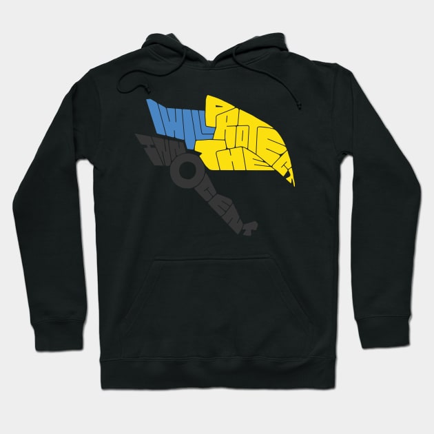 Pharah Typography Hoodie by CaffeinatedRoman